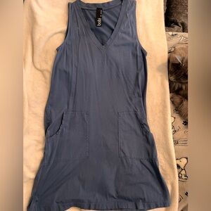 Women's v neck short tank dress.